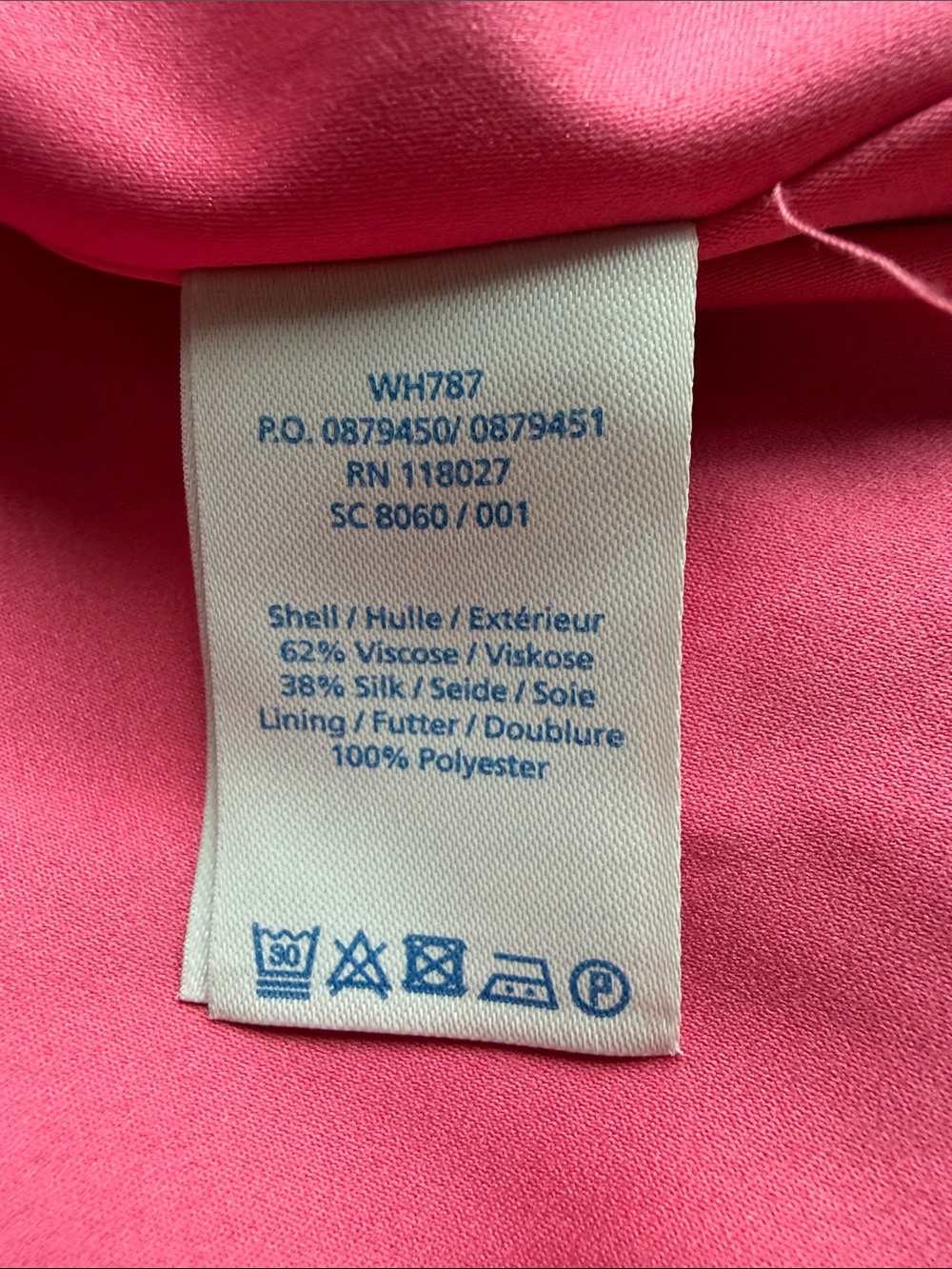 Boden Pink with Green Floral Print Silk Blend Fit & Flare Dress Size 14 - Picture 4 of 7